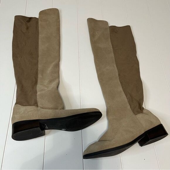 Lucky Brand Calypso Knee High Leather Suede Tall Boots Size 8 - Picture 1 of 9